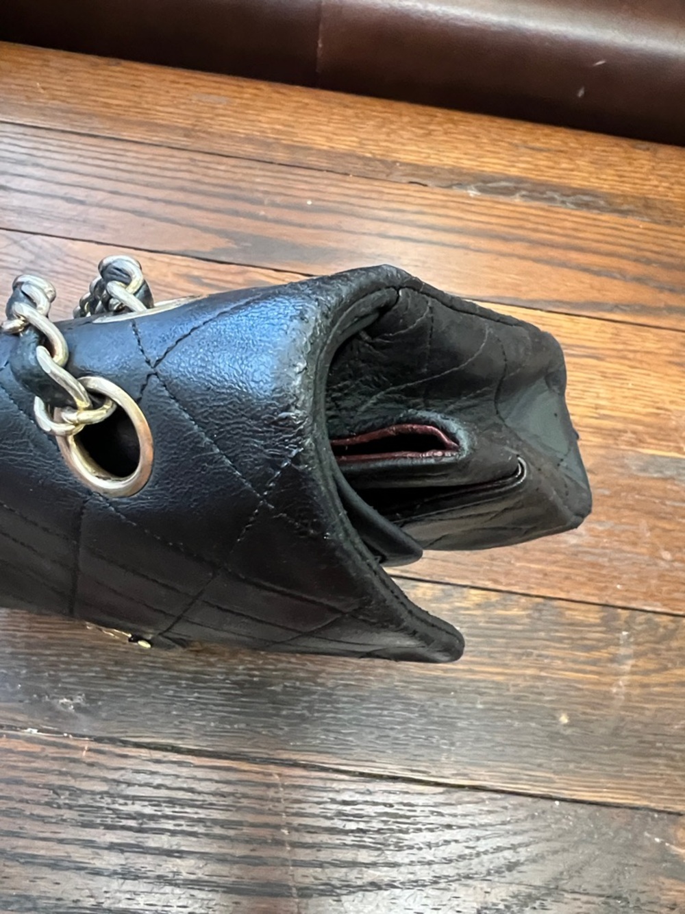 CHANEL Black Quilted double flap bag - Picture 14 of 16